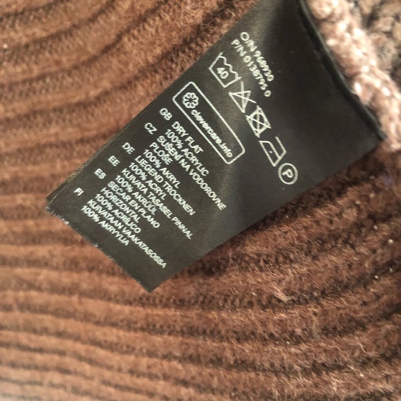 H&M Basic Brown Ribbed Cardigan - SM - Picture 4 of 4